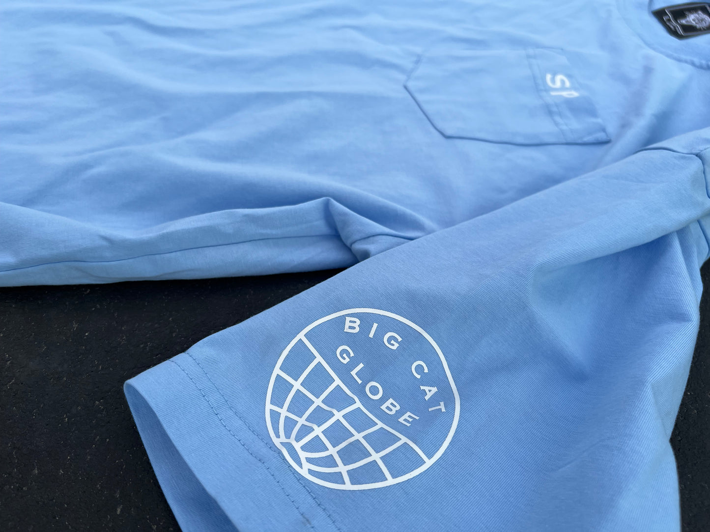 PMP CVR Big Cat Globe Powder Blue Tee